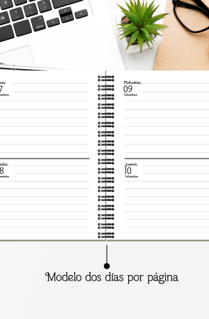 Agenda 2026 dos días por página