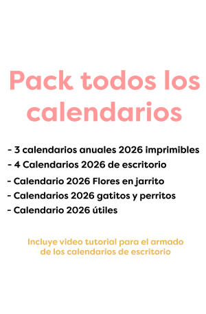 Pack calendarios 2026