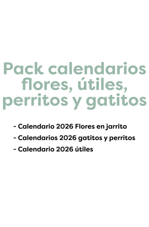 Pack calendarios 2026 con soporte