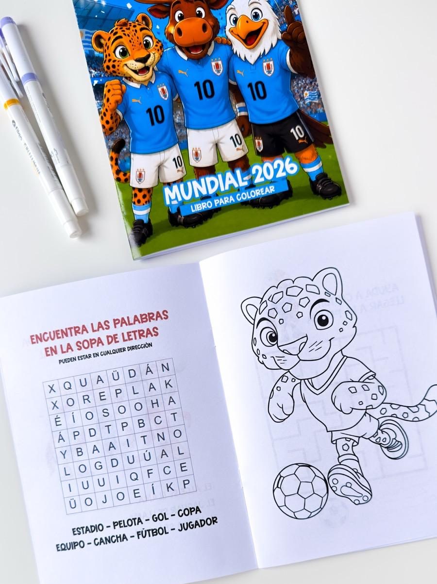 Librito de actividades y para colorear del mundial - Imagen 4