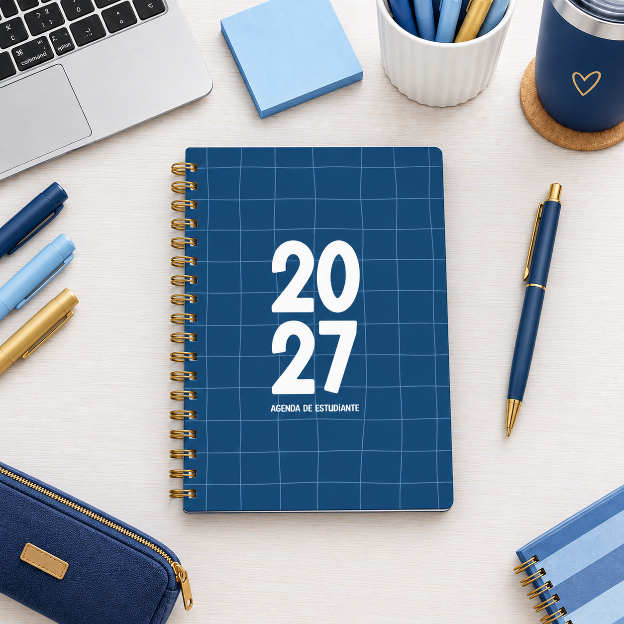 Agenda de estudiante de secundaria 2027 - Azul