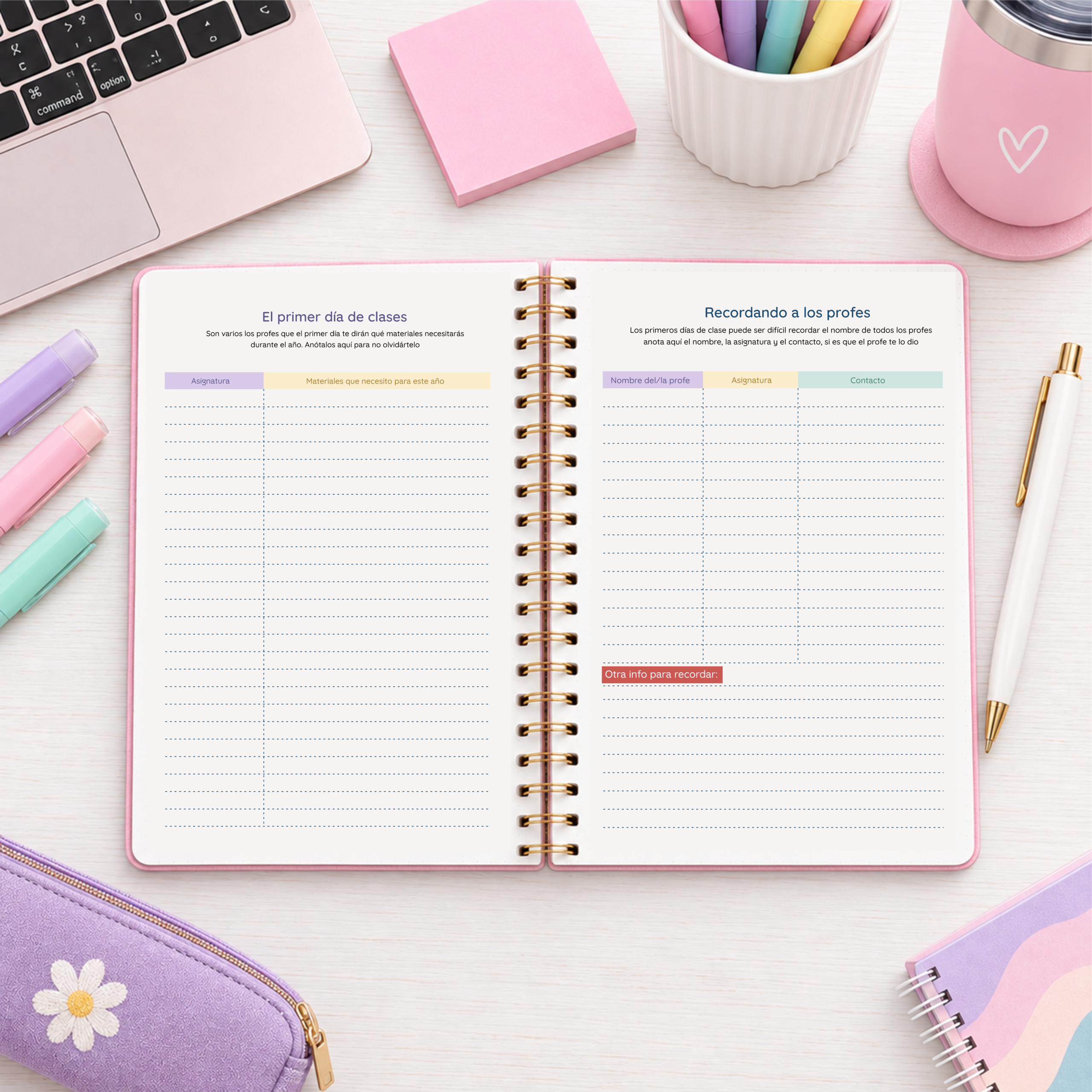 Agenda de estudiante de secunadria 2027 - Colorful - Imagen 6