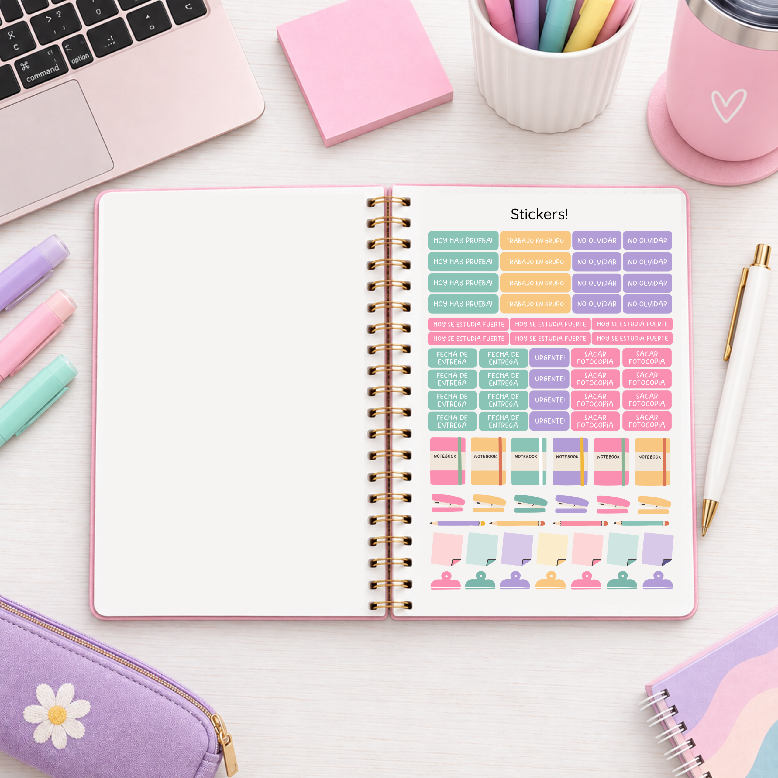 Agenda de estudiante de secunadria 2027 - Colorful - Imagen 2