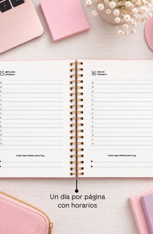 Agenda floral 2027 un día por página